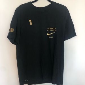 Nike Dri-Fit Black/Gold Raptors NBA Title T-Shirt